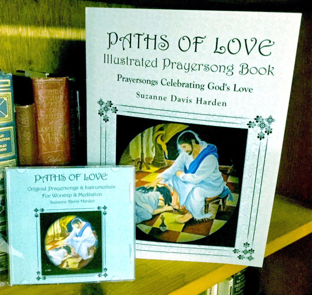 Book Set B -Paths of Love Original Prayersong Book & Music CD Gift Set- by Suzanne Davis Harden