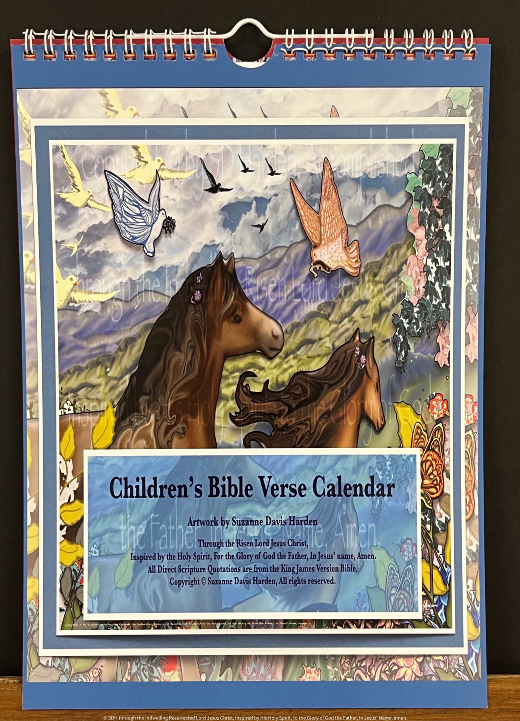 the cover for childrens bible verse calendar