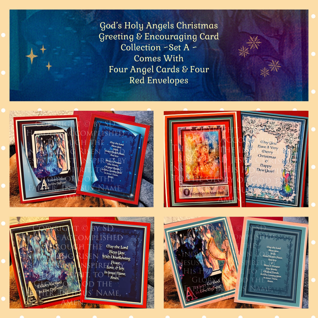 God’s Holy Angels Christmas Greeting & Encouraging Card Collection